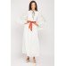 White Flared Sleeves Long Maxi Dress